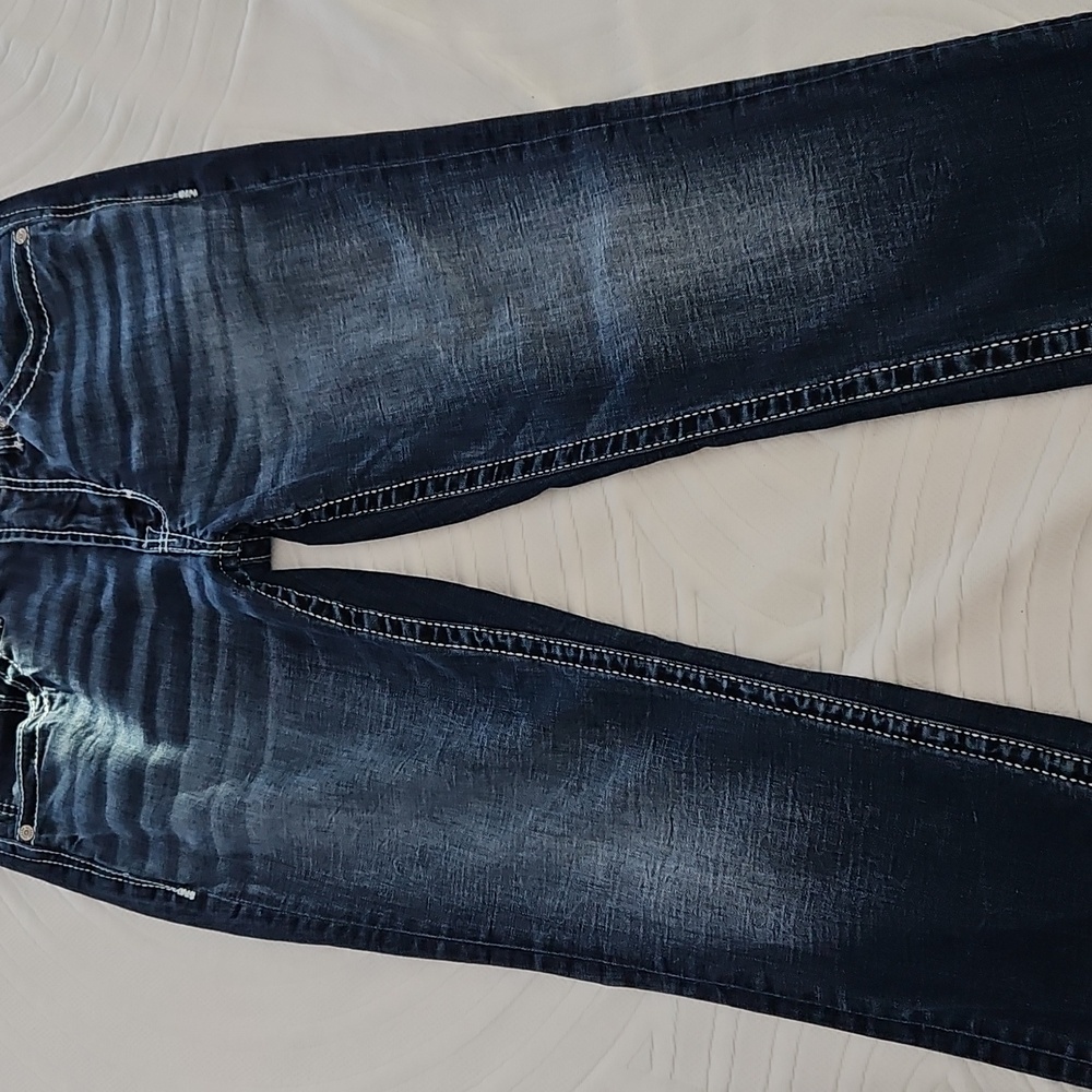 Salvage Supply Mayhem Straight Regular Fit 34 x 32 Men's Jeans